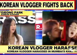 韩国女主播在印度被强吻,韩国女主播险遭强吻，粉丝担忧不已